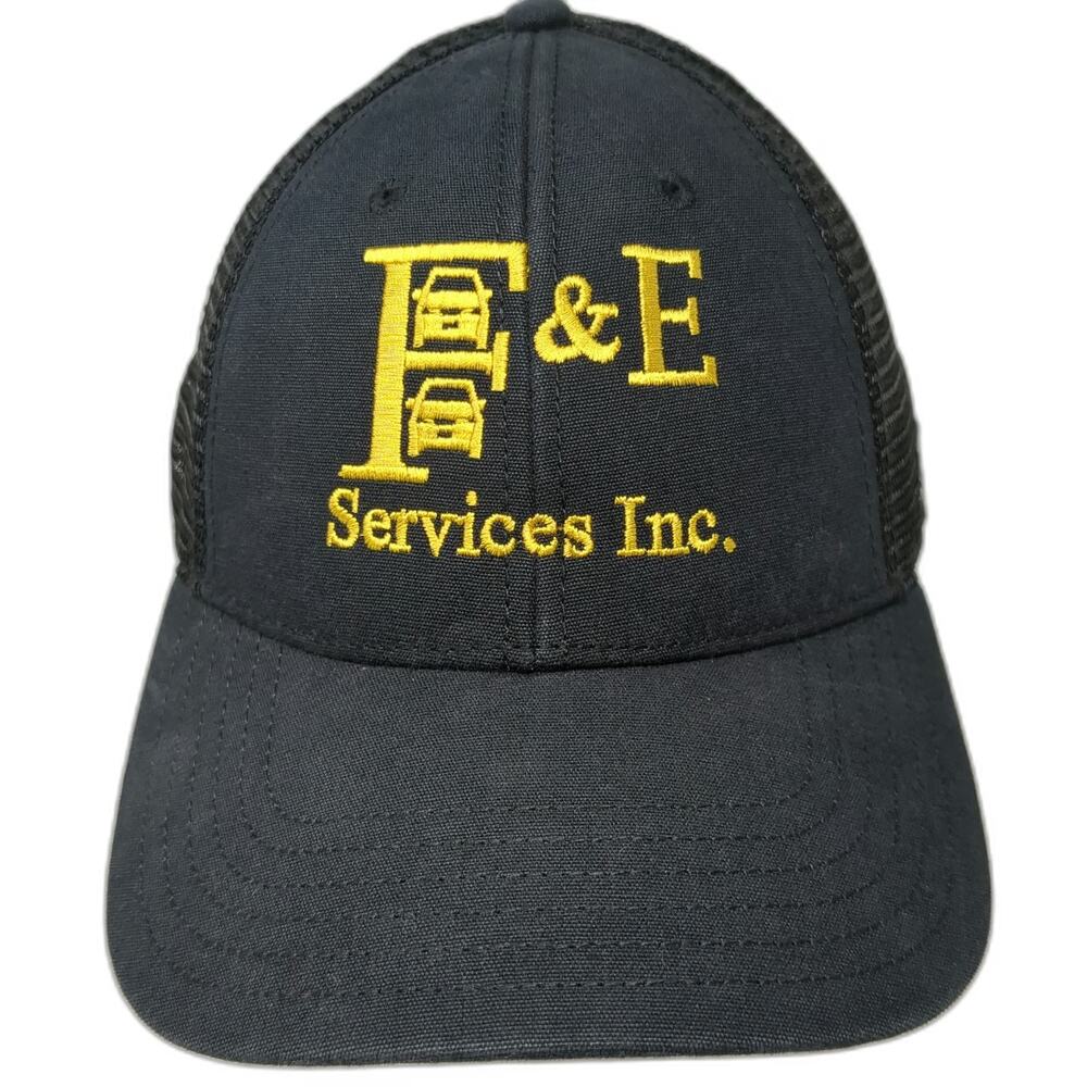 The North Face Trucker Hat Black Yellow One Size Mesh Snapback F&E Services Inc